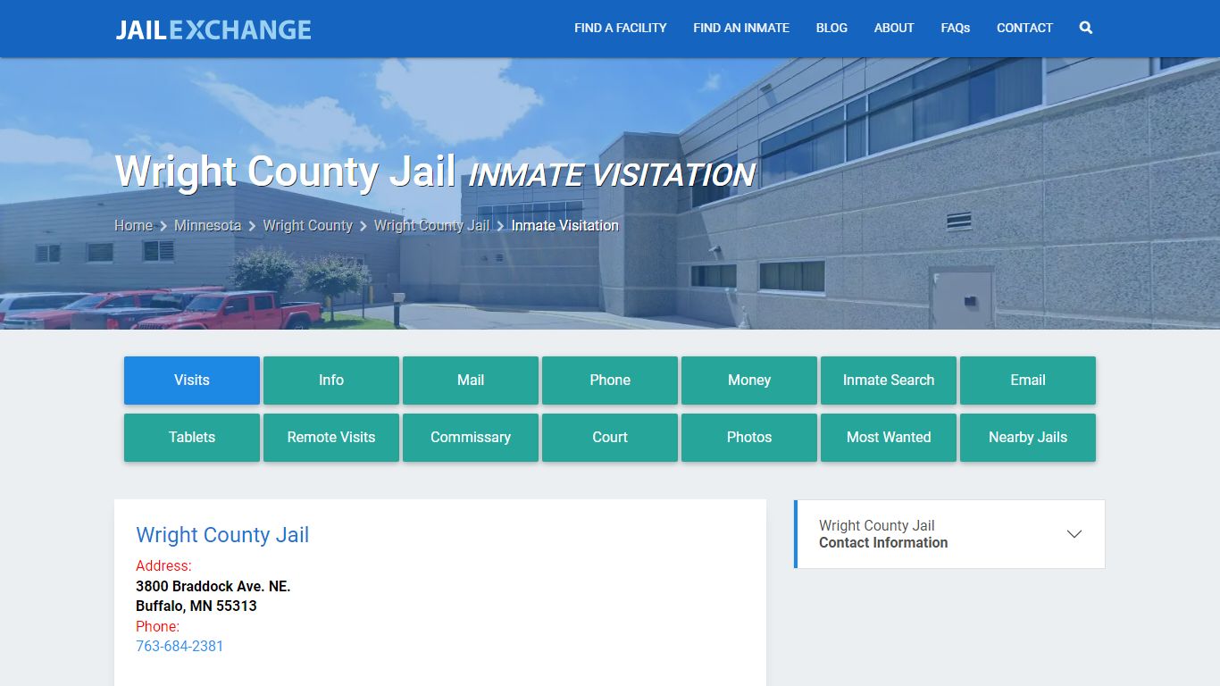 Inmate Visitation - Wright County Jail, MN - Jail Exchange